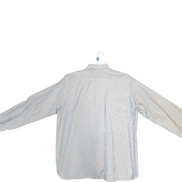 Old Navy XL Blue Striped Dress Shirt - Picture 3 of 5